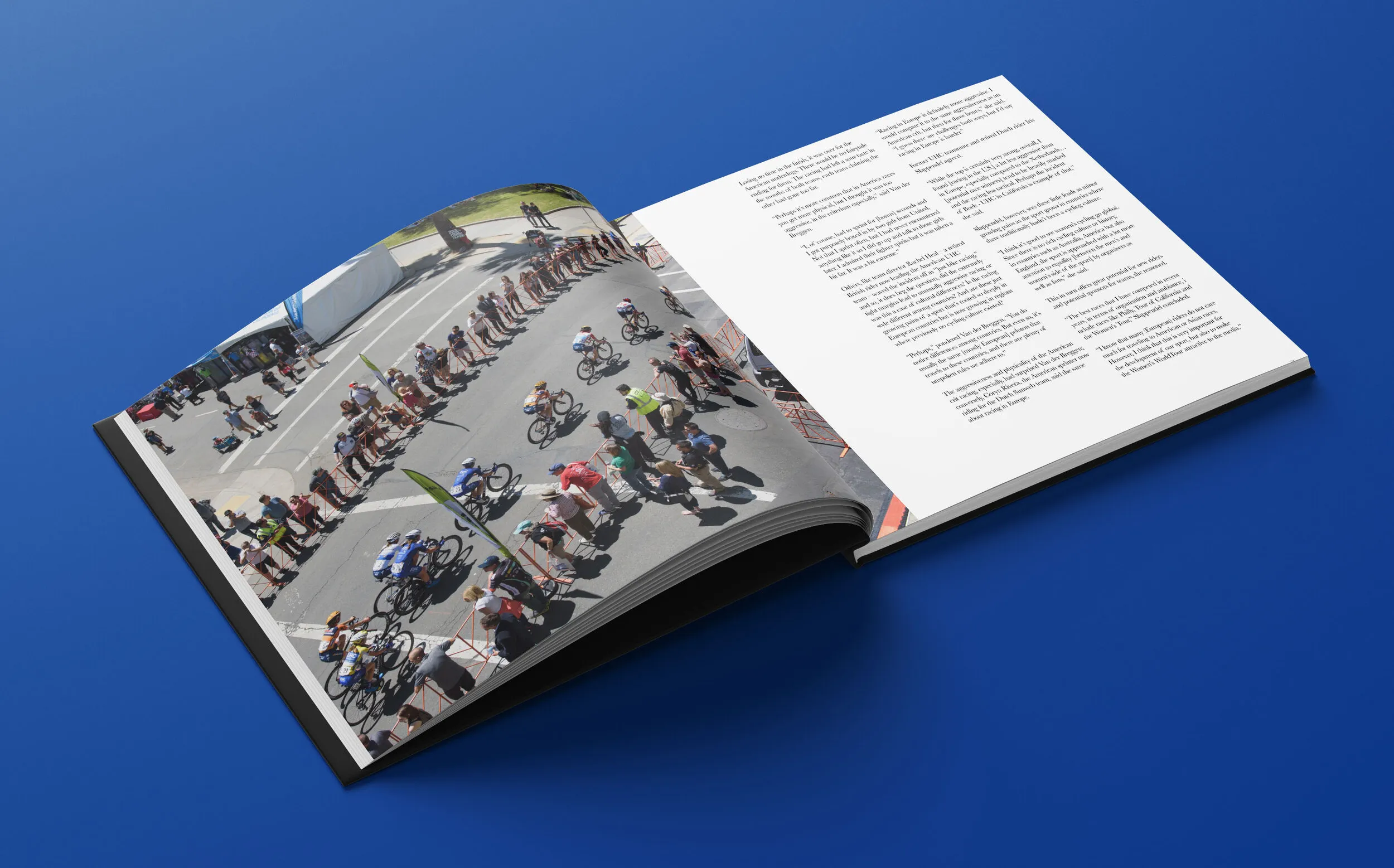 Extract from the velofocus yearly review Velofocus image and text layout