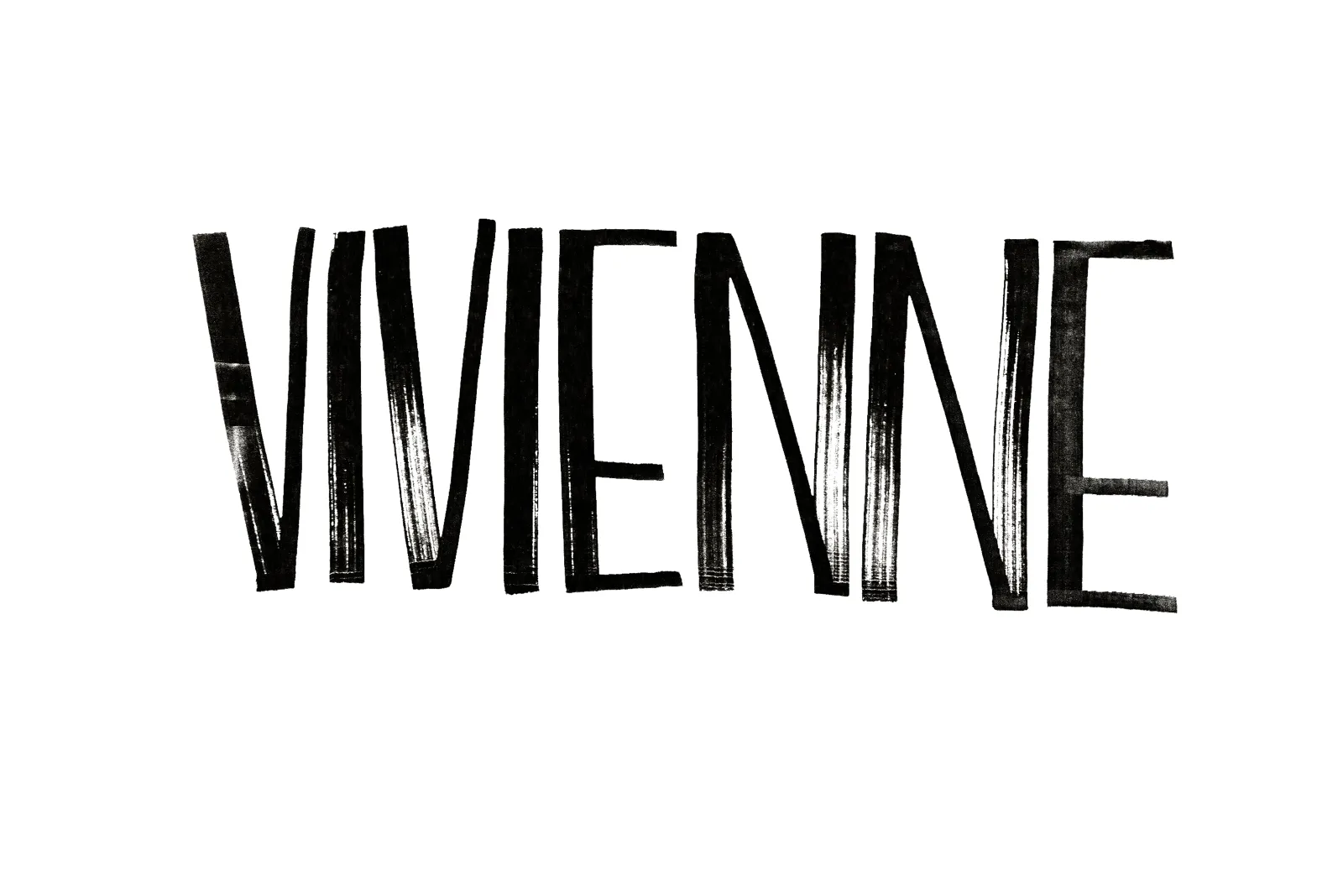 Option for Vivienne logo, dry marker effect Vivienne Logo Options